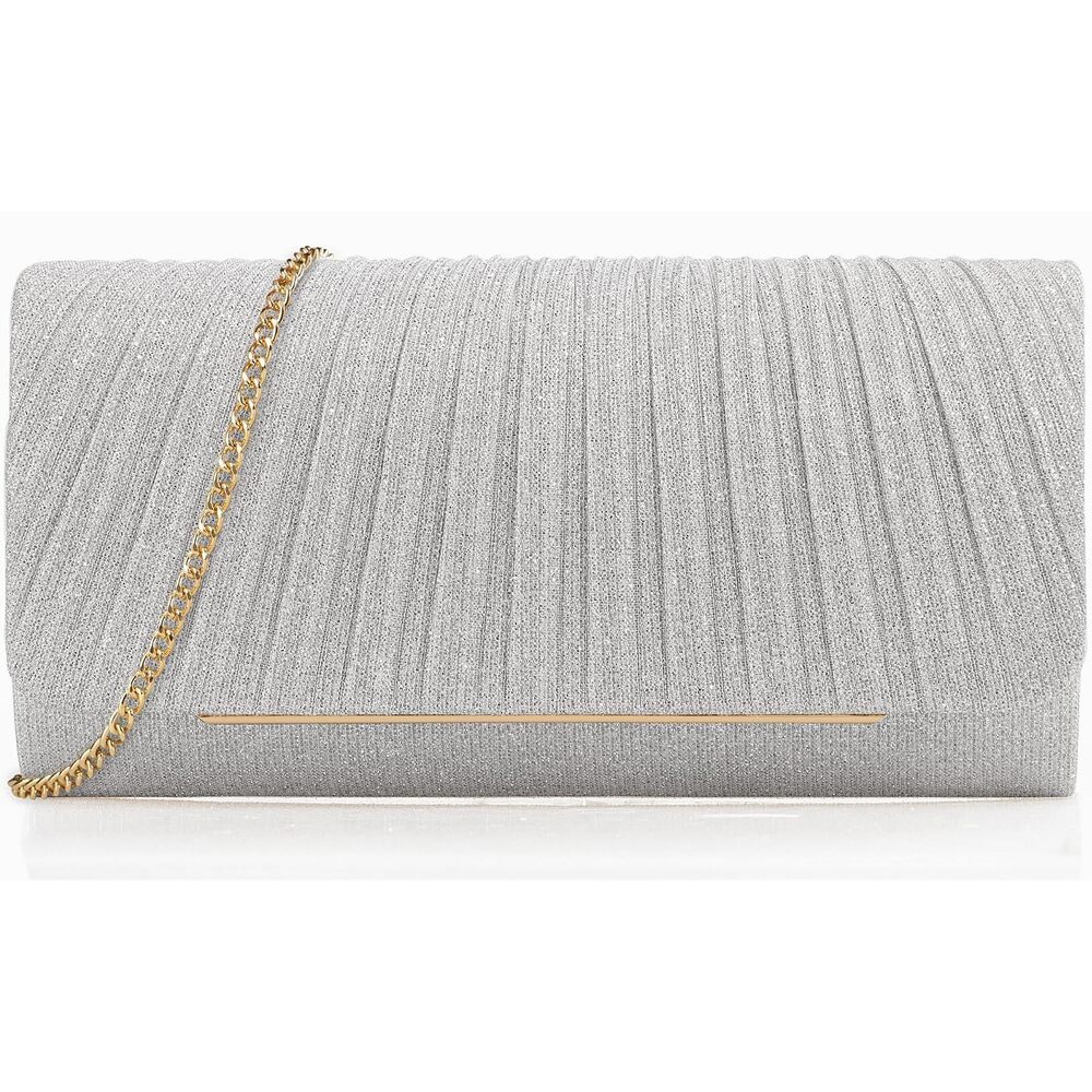 1988 Sparkling Evening Clutch Purse-Glitter Formal Handbag with Detachable